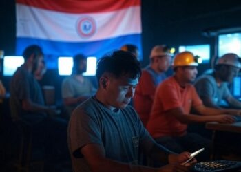 Los mineros de Bitcoin siguen apostando por Paraguay. Fuente: Grok.