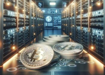Una granja industrial de minería de Bitcoin.